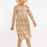 Spring Goose Bamboo Dress: 4T