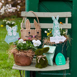 Recycled Paper Bunny Shaped Basket | Easter Basket |
