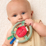 *NEW* Itzy Ring Pal™ - Teething Ring with Plush Character: Taupe Bear