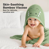 KeaBabies Cuddle Baby Hooded Towel: Alligator / Regular