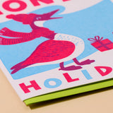 Letterpress Holiday Card—Honky Holidays (Silly Goose)