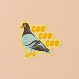 Vinyl Sticker—Coo Coo Coo (Pigeon, NYC, Chicago)