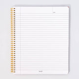 Rough Draft Large Notebook, Floral Stripe