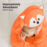 KeaBabies Cuddle Baby Hooded Towel: Fox / Regular