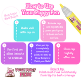 Yippee Yellow Piggy Paint Pen - Kids Non-toxic Nail Polish: Default Title