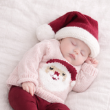 Santa Crimson Stocking Hat for Baby Kids & Adult: XL (tween thru adult)