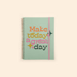 Undated Perpetual Planner - Clean and Colorful Make Today A : Make Today A Great Day (small)