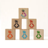 Odd Goose Wooden Double Sharpener: Rainbow