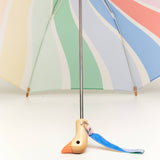 New! Limited Meri Meri Rainbow Stripes Kids Duck Umbrella: Multi-Colored