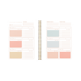 Undated Perpetual Planner - Color Block Daisy
