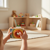 Wooden Camera Toy, Montessori Pretend Play, Baby or Toddler