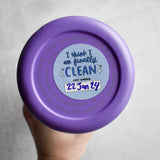 Finally Clean Last Washed Sticker (Dry or Wet Erase)