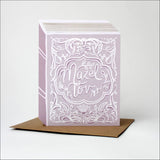 Mazel Tov Greeting Card - Mauve