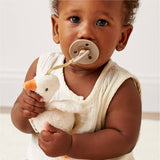 *NEW OPTIONS* Bitzy Pal Natural Rubber Pacifier & Plush: Cow