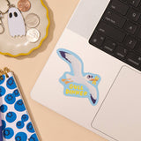 Vinyl Sticker—Gull Dinner (Seagull, Coastal)