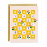 Daisy Check Birthday Card