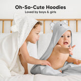 KeaBabies Cuddle Baby Hooded Towel: Elephant / Regular