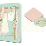 Congrats Wedding Attire Deluxe Greeting Card