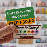 Thanks for Visiting Feelings Sticker