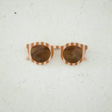 Striped Sunglasses, Kids Sunglasses, Toddler Sunglasses, UV: Brown/Ivory