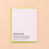 Letterpress Holiday Card—Honky Holidays (Silly Goose)