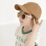 Striped Sunglasses, Kids Sunglasses, Toddler Sunglasses, UV: Brown/Ivory