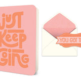 Just Keep Going Deluxe Greeting Card