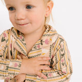 Spring Goose Bamboo Button Up Set: 4T
