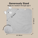 KeaBabies Cuddle Baby Hooded Towel: Elephant / Regular