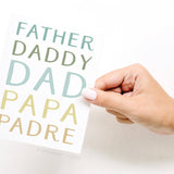 Father Daddy Dad Papa Padre Greeting Card – FINAL STOCK