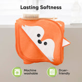 KeaBabies Cuddle Baby Hooded Towel: Fox / Regular