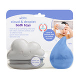 Cloud & Droplet Bath Toys, Set of 2