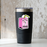 Silly Goose Juice Sticker - cute, funny, animal, box