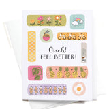 Ouch Feel Better Bandages Greeting Card