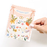 Oh Happy Day Floral Cake Greeting Card