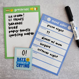 Groceries Dry Erase Magnet
