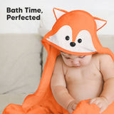 KeaBabies Cuddle Baby Hooded Towel: Fox / Regular