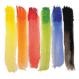 Extra-Large Watercolor Pencils - 6 Eco-Friendly Colors: With 12 jumbo pencil sharpeners