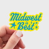 Midwest is Best Sticker - home, grown, local, roots, north