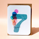 7th Birthday Card : A2