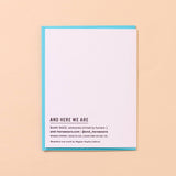Letterpress Congrats Card—L'Chaim To That (Modern, Jewish)