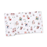 Winter Sports Dogs Pink - Swaddle Blanket: 45X45