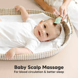 KeaBabies Baby Hair Brush and Comb Set: Sage