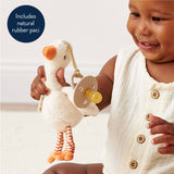 *NEW OPTIONS* Bitzy Pal Natural Rubber Pacifier & Plush: Cow
