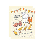 Welcome Baby Animals Card