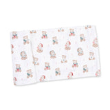 Christmas Teddy Bears Uni - Swaddle Blanket: 45X45