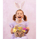 Recycled Paper Bunny Shaped Basket | Easter Basket |