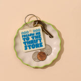 PVC Keychain by Your Gal Kiwi—Follow Me to the Thrift Store