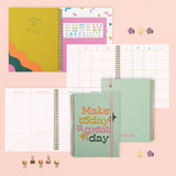 Undated Perpetual Planner - Clean and Colorful Make Today A : Make Today A Great Day (small)