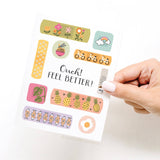 Ouch Feel Better Bandages Greeting Card